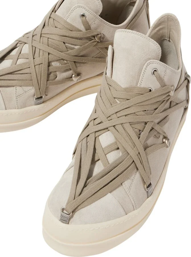 Rick Owens Megalace Sneakers In Suede - Image 6
