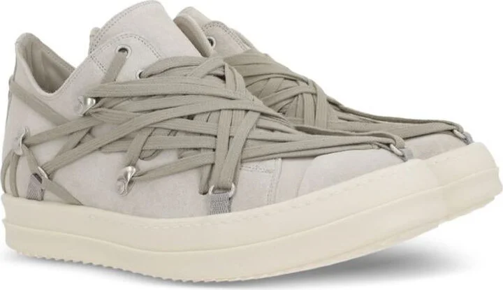 Rick Owens Megalaced Leather Sneakers - Image 2
