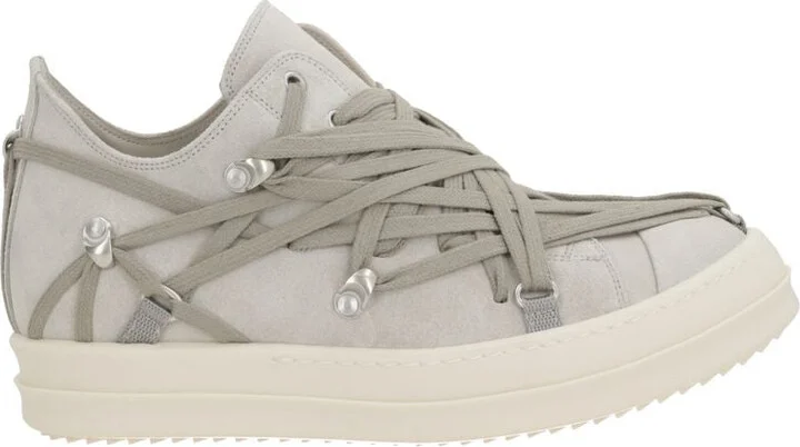 Rick Owens Megalaced Leather Sneakers