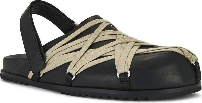 Rick Owens Megalaced Mule Granola in Black - Image 2