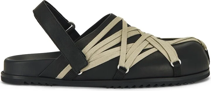 Rick Owens Megalaced Mule Granola in Black