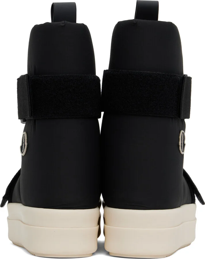 Rick Owens Moncler + Rick Owens Black Low Splint Boots - Image 2