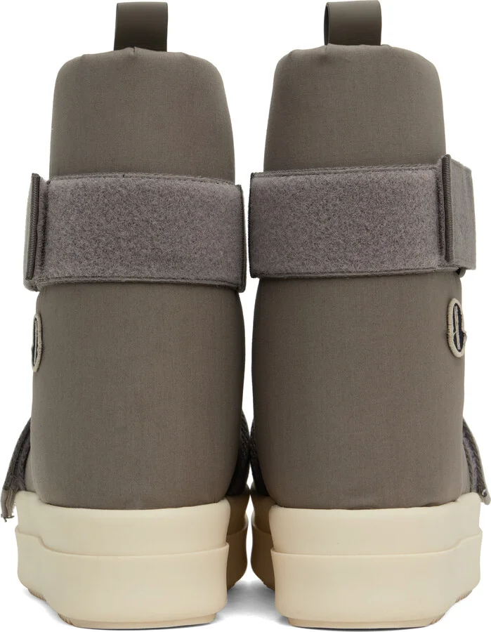 Rick Owens Moncler + Rick Owens Gray Low Splint Boots - Image 2