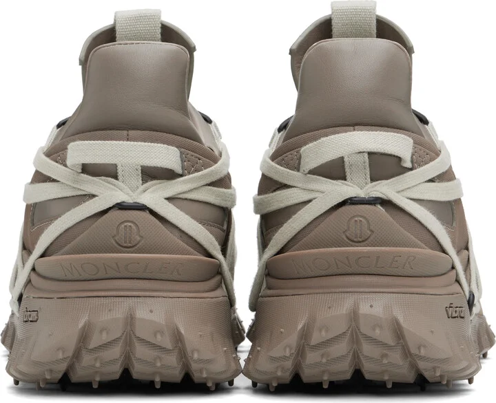 Rick Owens Moncler + Rick Owens Gray Trailgrip Megalace Sneakers - Image 2