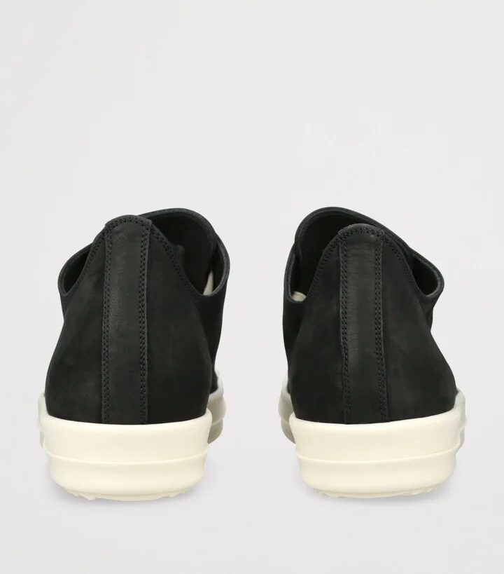 Rick Owens Nubuck Classic Low-Top Sneakers - Image 2
