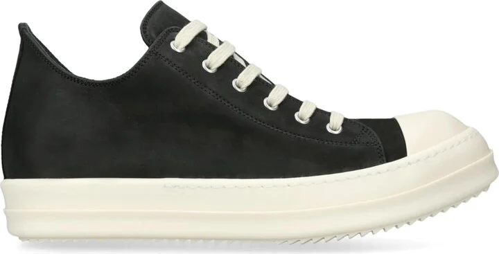Rick Owens Nubuck Classic Low-Top Sneakers