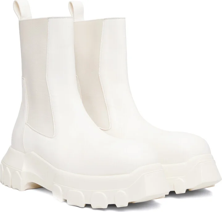 Rick Owens Off-White Concordians Beatle Bozo Tractor Chelsea Boots - Image 4