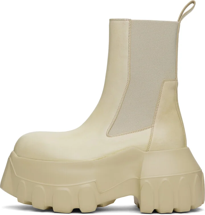 Rick Owens Off-White Hollywood Beatle Mega Tractor Boots - Image 3