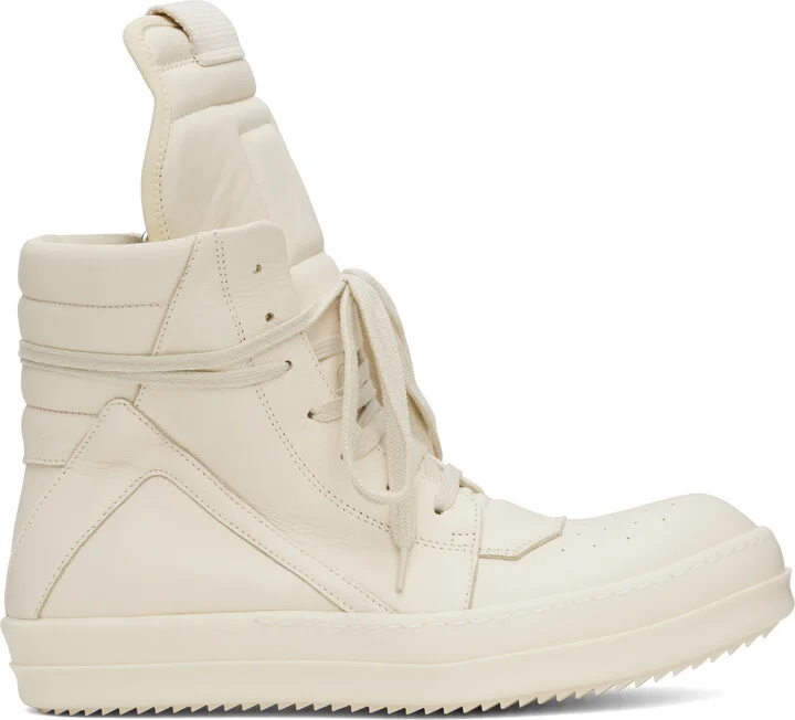 Rick Owens Off-White Hollywood Geobasket Sneakers