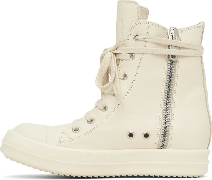 Rick Owens Off-White Hollywood High-Top Sneakers - Image 3