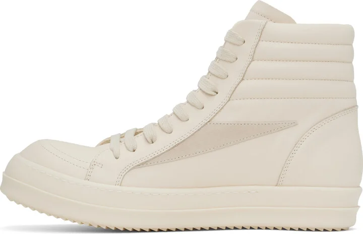 Rick Owens Off-White Hollywood High Vintage Sneaks Sneakers - Image 3