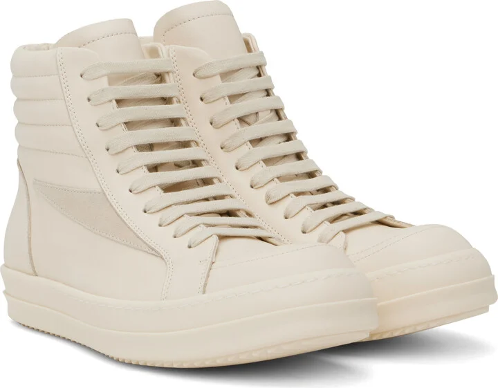 Rick Owens Off-White Hollywood High Vintage Sneaks Sneakers - Image 4
