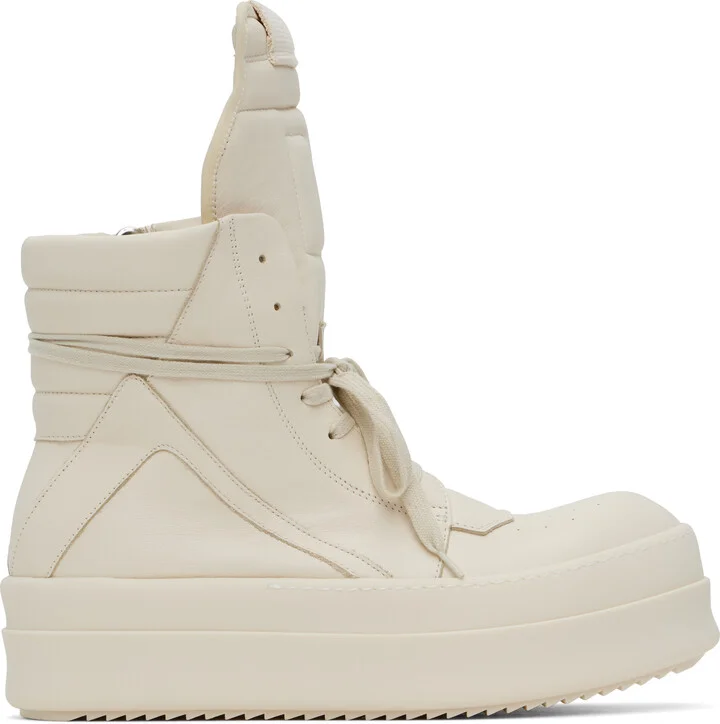 Rick Owens Off-White Hollywood Mega Bumper Geobasket Sneakers