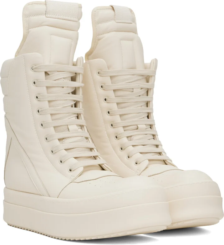 Rick Owens Off-White Hollywood Mega Geobasket Sneakers - Image 4