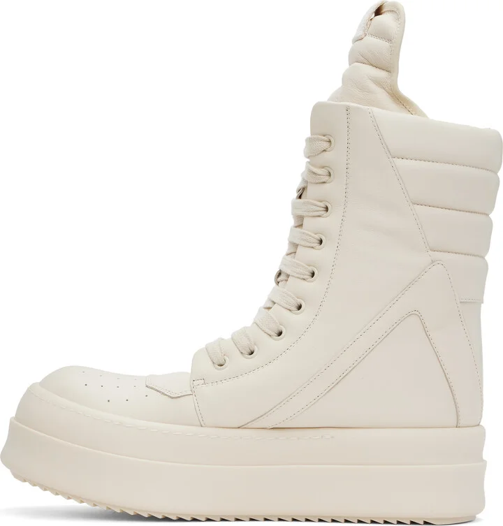 Rick Owens Off-White Hollywood Mega Geobasket Sneakers - Image 3