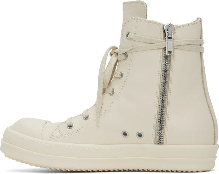 Rick Owens Off-White Hollywood Sneakers - Image 3
