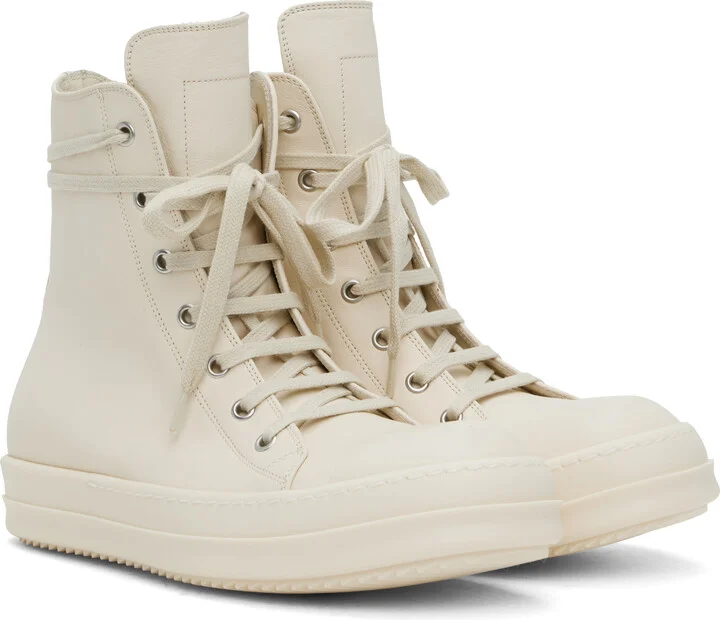 Rick Owens Off-White Hollywood Sneakers - Image 4