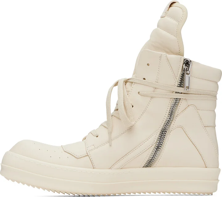 Rick Owens Off-White Porterville Geobasket Sneakers - Image 3