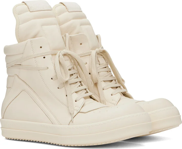Rick Owens Off-White Porterville Geobasket Sneakers - Image 4