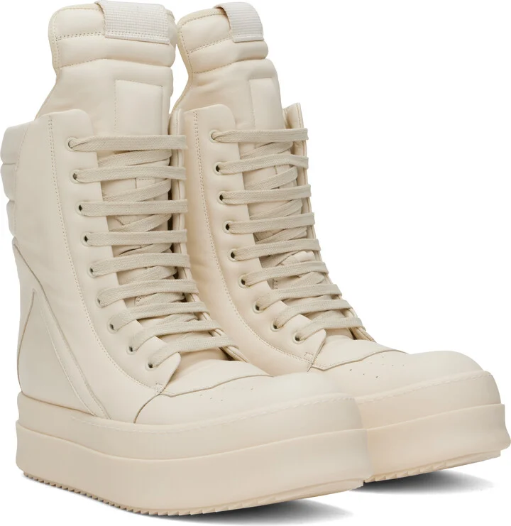 Rick Owens Off-White Porterville Mega Geobasket Sneakers - Image 4