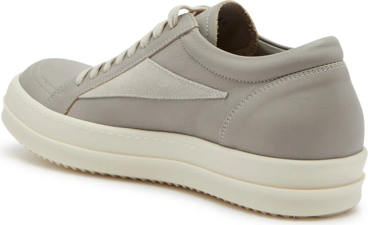 Rick Owens Panelled Leather Sneakers - Image 2