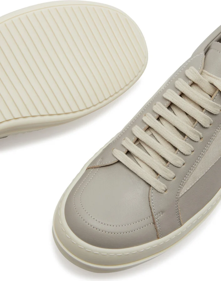 Rick Owens Panelled Leather Sneakers - Image 4