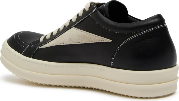 Rick Owens Panelled Leather Sneakers - Image 2