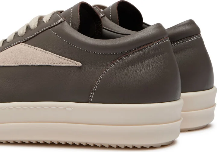 Rick Owens Panelled Leather Sneakers - Image 8