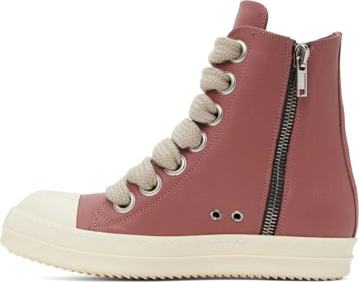 Rick Owens Pink Porterville Jumbolaced Sneakers - Image 3