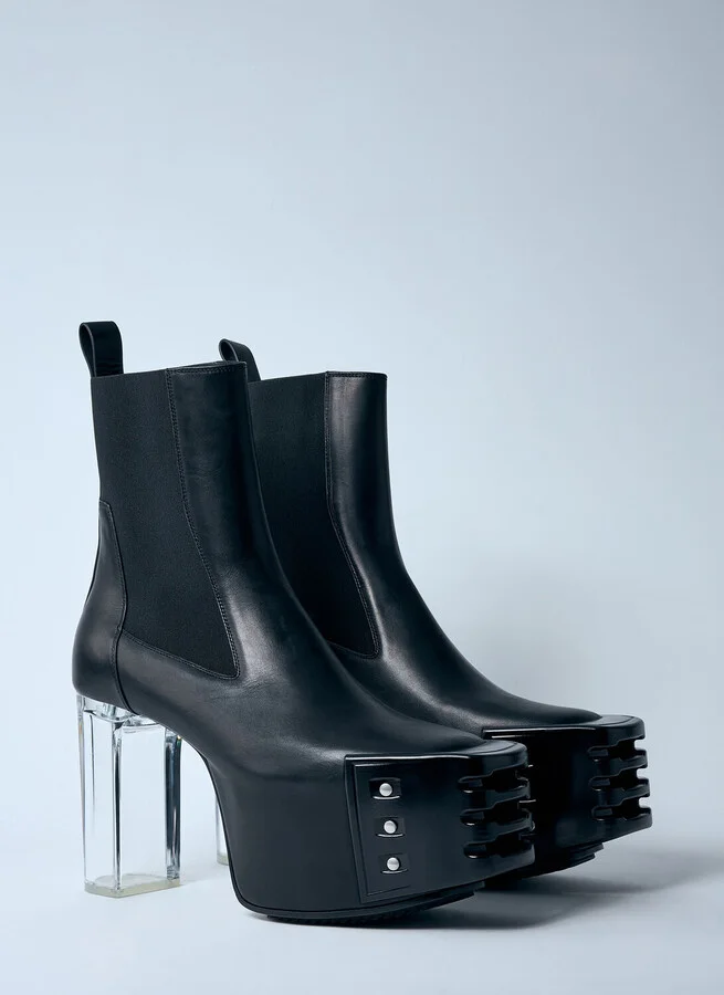 Rick Owens Porterville Grilled Kiss 45 Boots - Man Boots Black Eu - 42 - Image 2