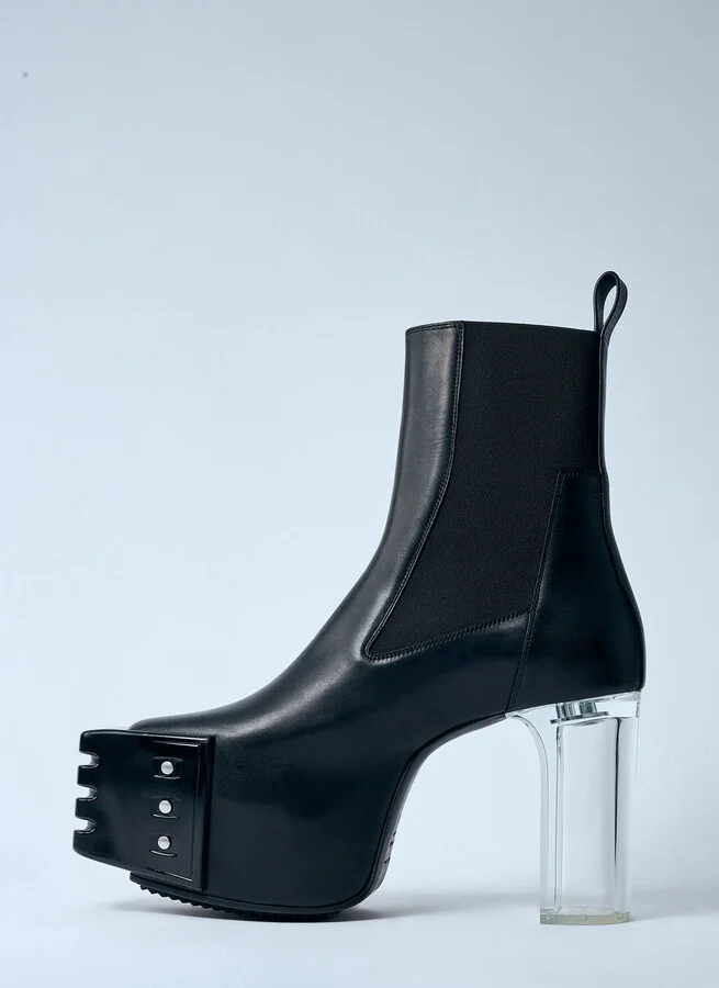 Rick Owens Porterville Grilled Kiss 45 Boots - Man Boots Black Eu - 42 - Image 4