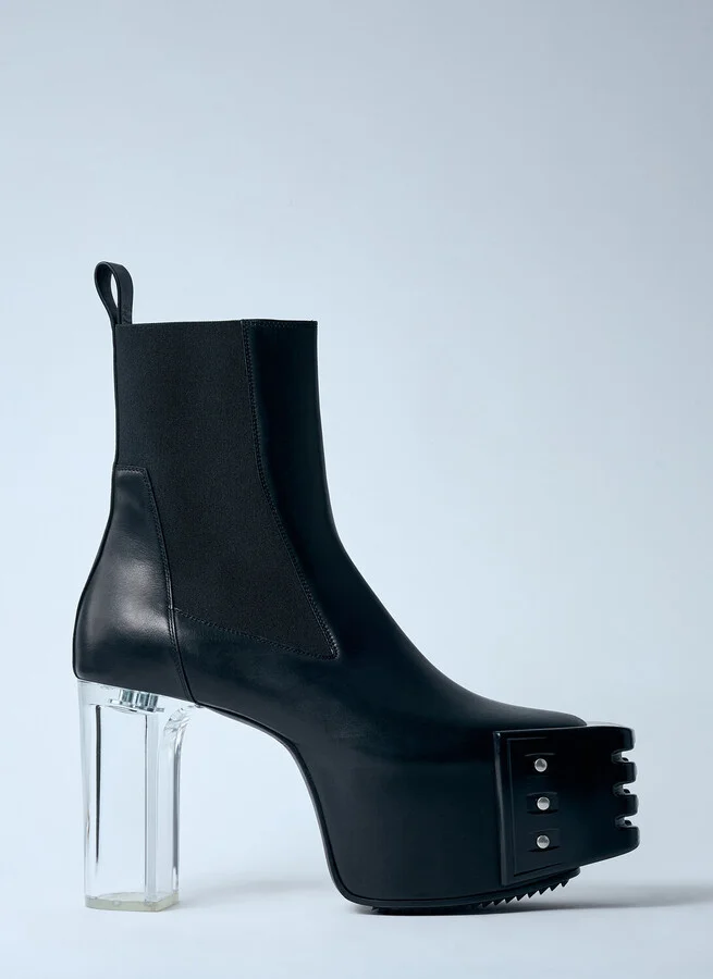 Rick Owens Porterville Grilled Kiss 45 Boots - Man Boots Black Eu - 42