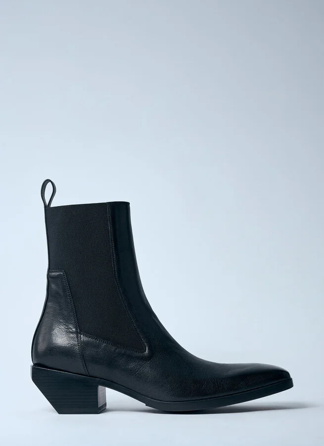 Rick Owens Stivali Leather Boots - Man Boots Black Eu - 45