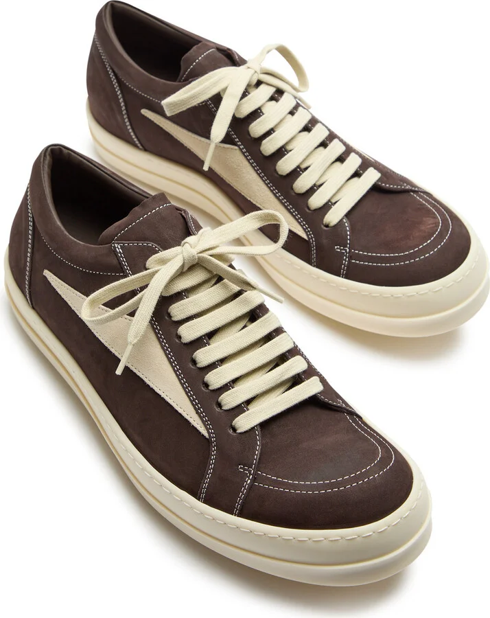 Rick Owens Suede and Leather Sneakers - Image 6
