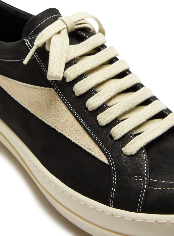 Rick Owens Suede and Leather Sneakers - Image 10