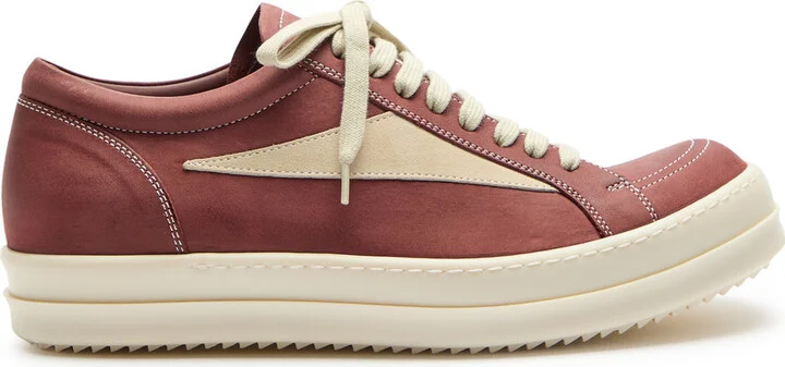 Rick Owens Suede and Leather Sneakers