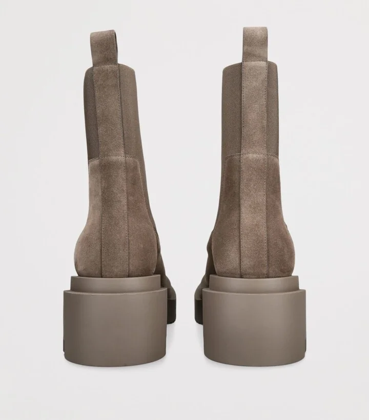Rick Owens Suede Beatle Bogun Boots - Image 2