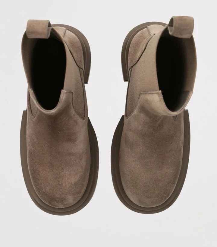 Rick Owens Suede Beatle Bogun Boots - Image 4