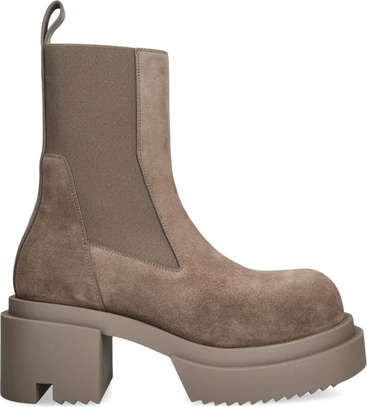 Rick Owens Suede Beatle Bogun Boots