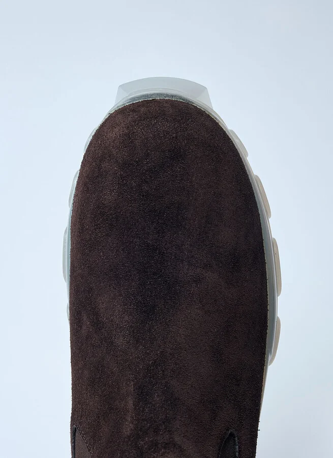 Rick Owens Suede Beatle Bozo Tractor Boots - Man Boots Brown Eu - 41 - Image 5