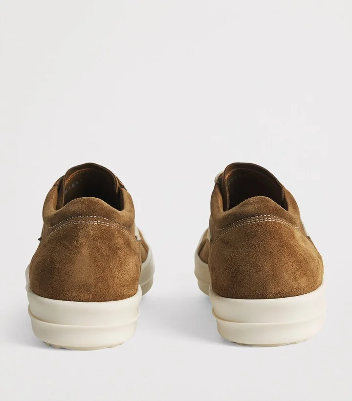 Rick Owens Suede Vintage Low-Top Sneakers - Image 3