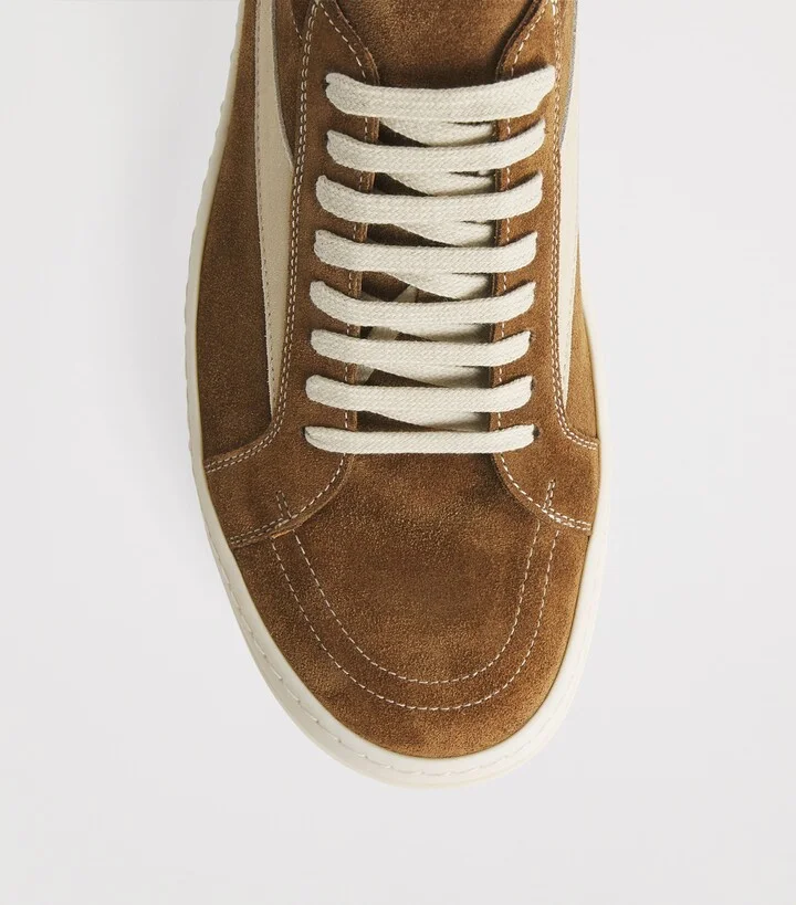 Rick Owens Suede Vintage Low-Top Sneakers - Image 4