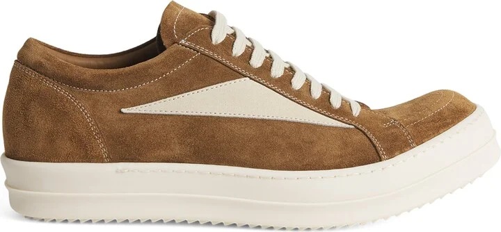 Rick Owens Suede Vintage Low-Top Sneakers