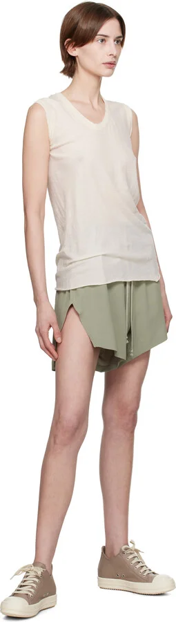 Rick Owens Taupe Hollywood Low Sneakers - Image 5