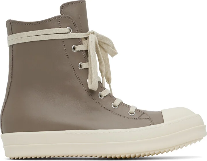 Rick Owens Taupe Hollywood Sneakers