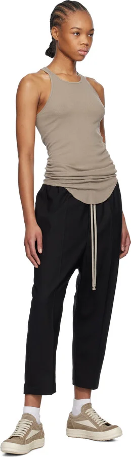 Rick Owens Taupe Hollywood Vintage Sneakers - Image 5