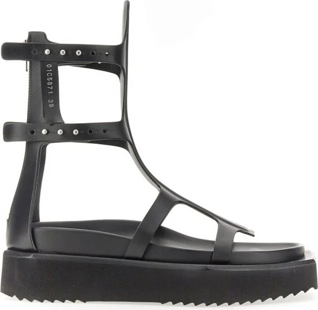 Rick Owens Turbo Cyclops Zipped Spartan Sandals
