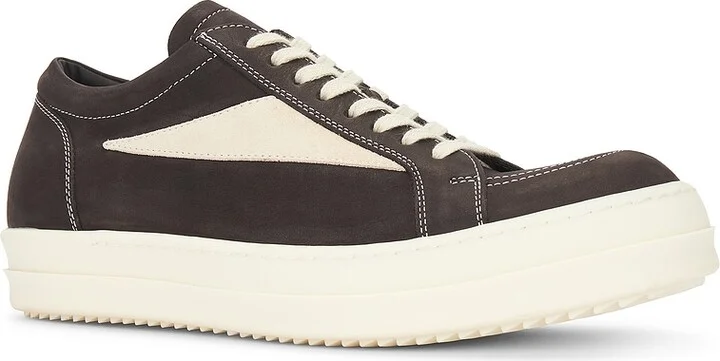 Rick Owens Vintage Sneaker In Black & Milk in Black - Image 2