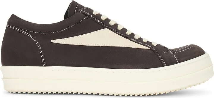 Rick Owens Vintage Sneaker In Black & Milk in Black