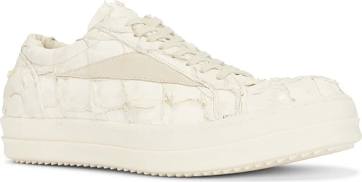 Rick Owens Vintage Sneaker in Cream - Image 2